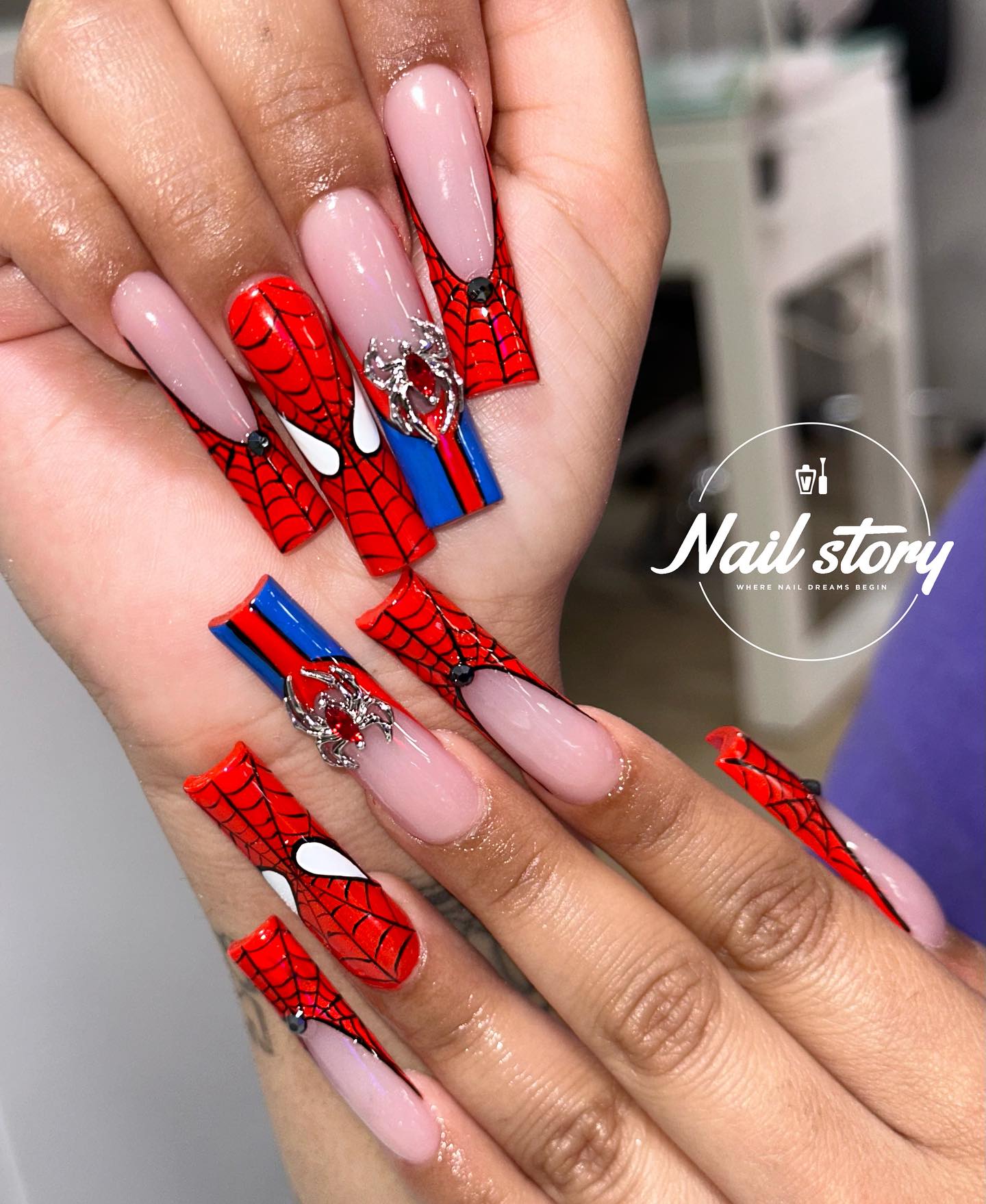 35 Amazing Spiderman Nail Designs To Try In 2024!