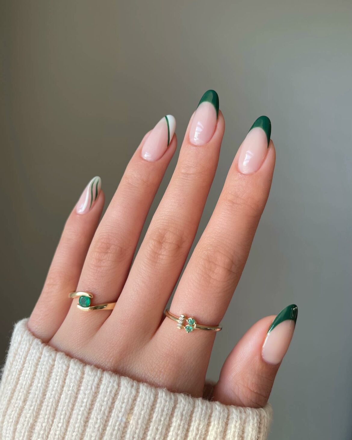 Try 30 Green French Tip Nail Designs of 2024