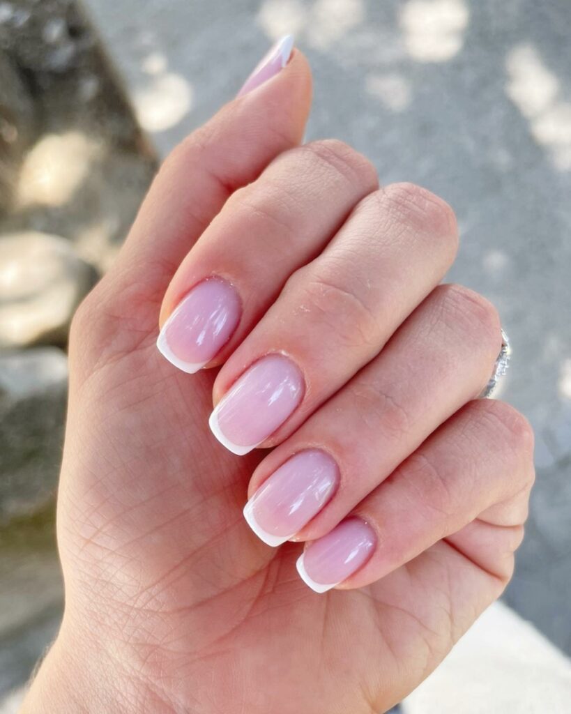 Pale Pink Velvet Nail Elegance