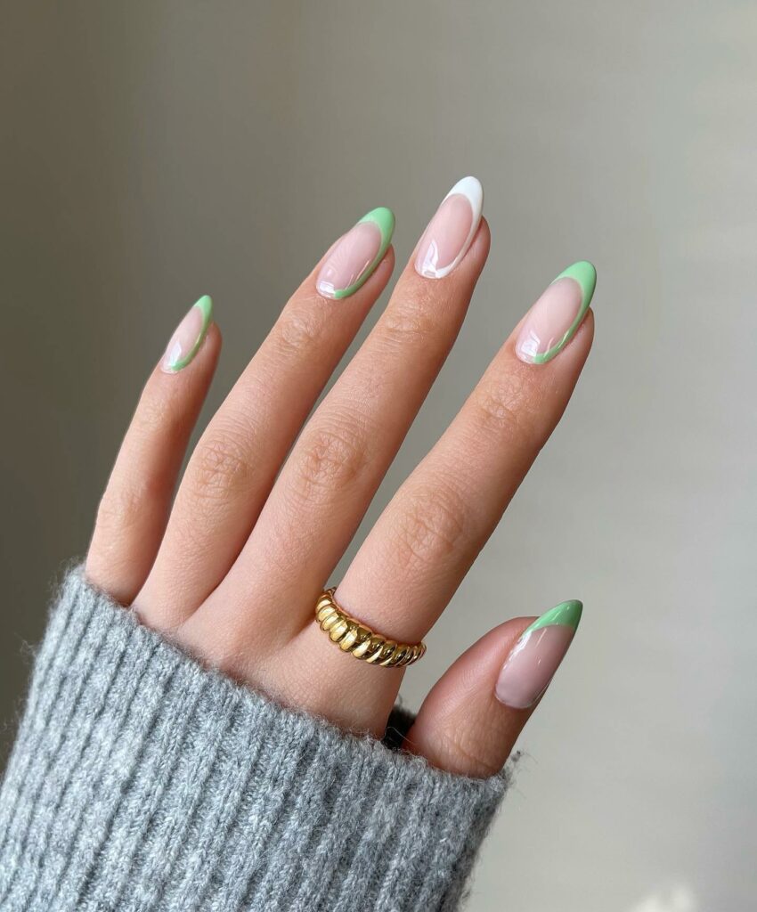 Soft Pastel Mint Green Nails
