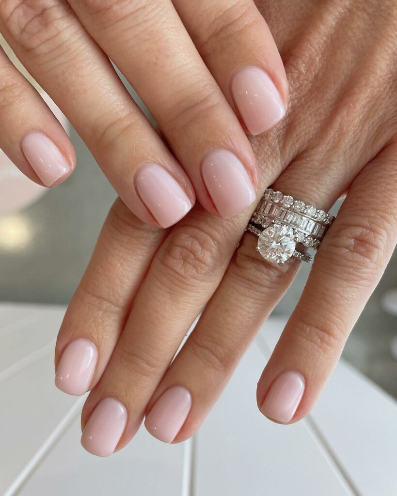 Simple Light Pink Nails