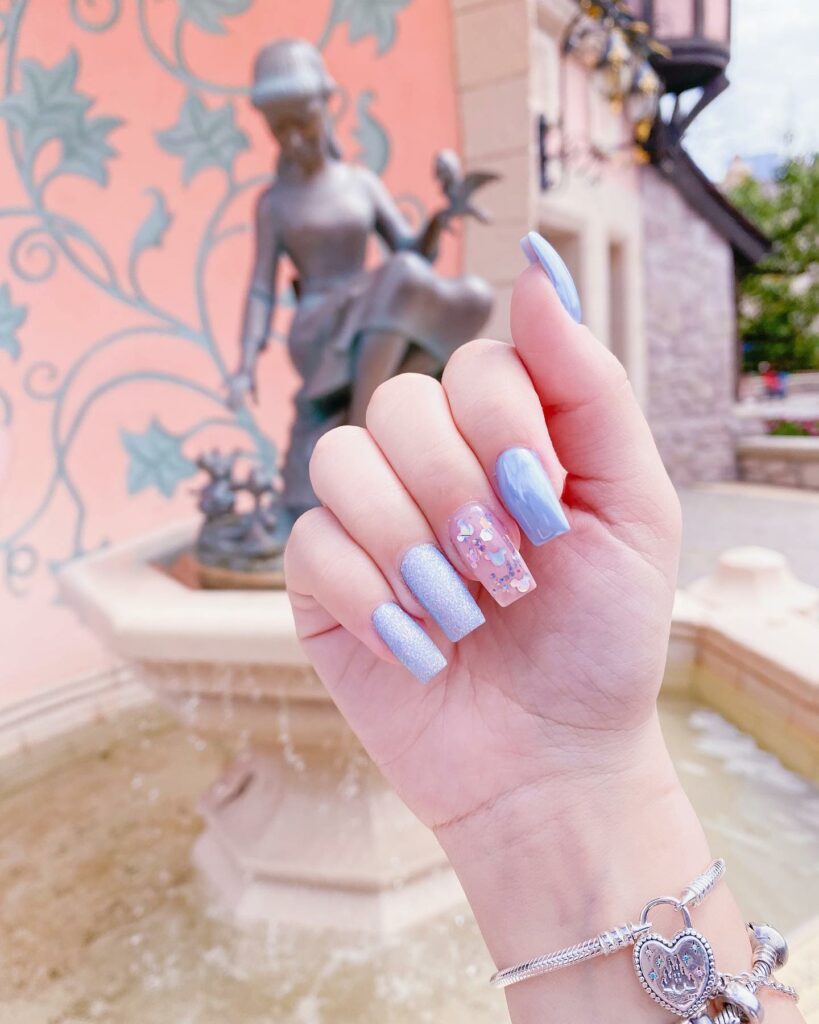Timeless Square Cinderella Nails