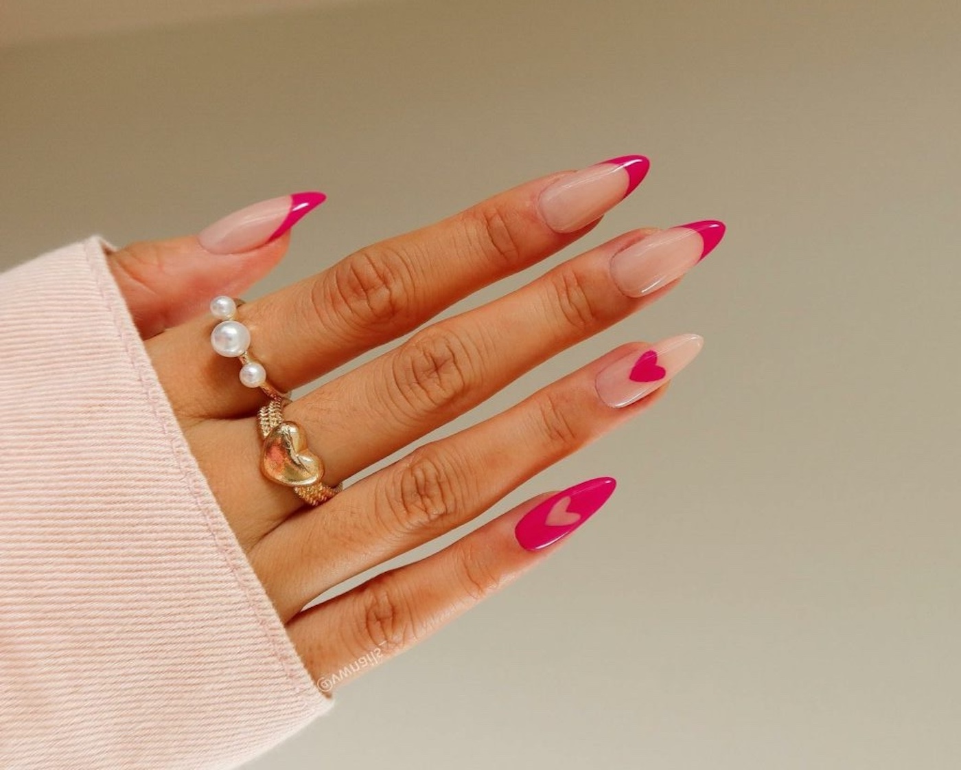 17+ Pink And Red Nail Designs