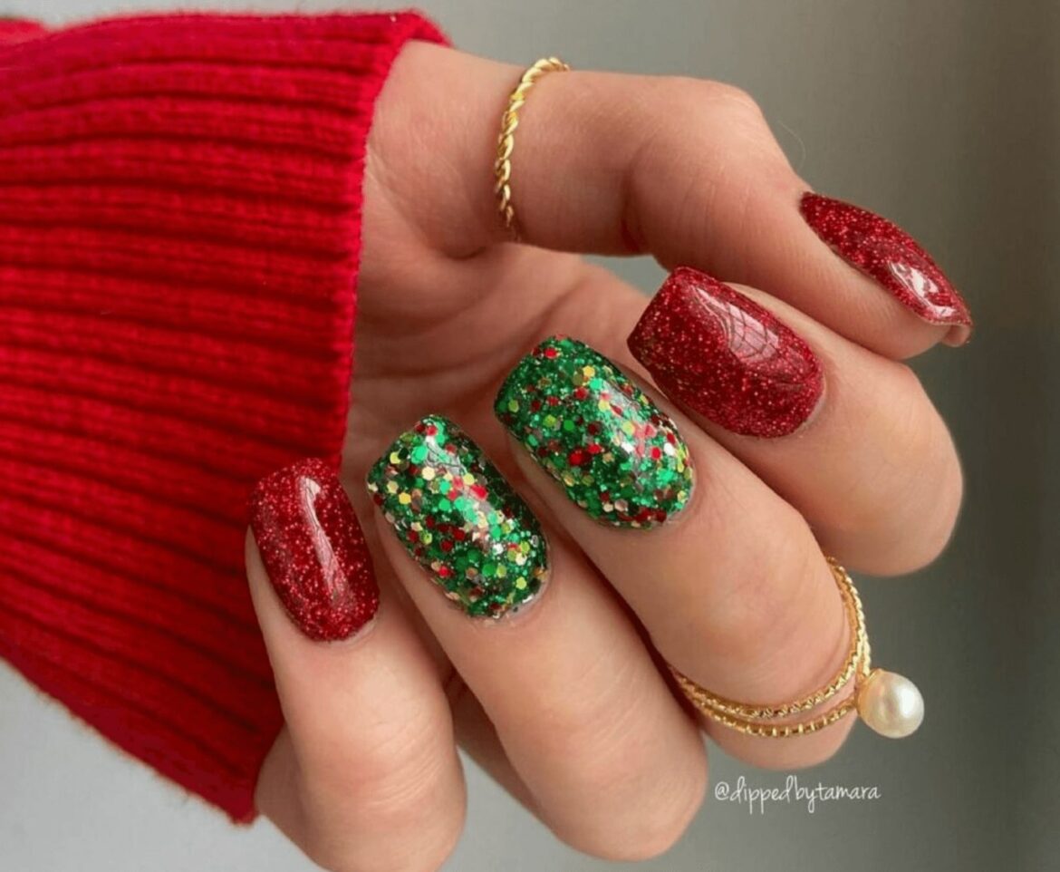short christmas nails