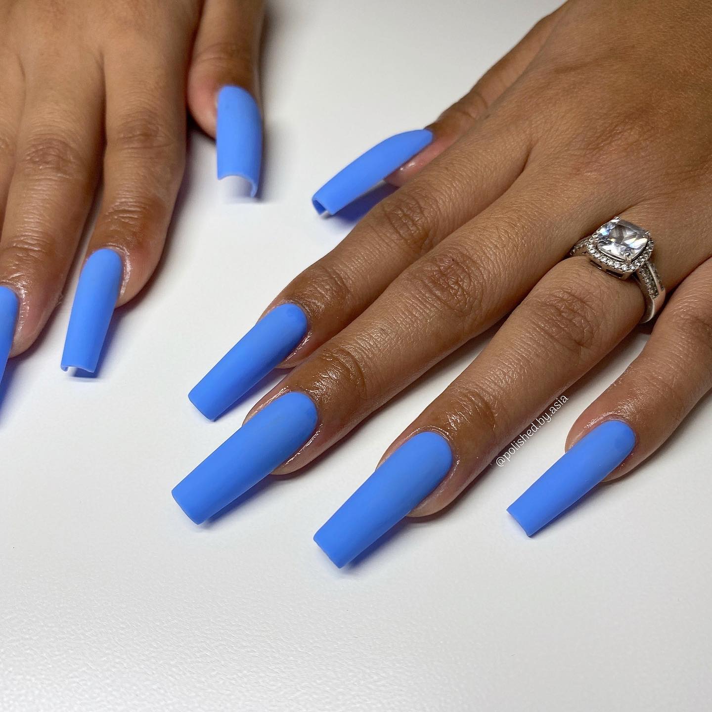21 Latest Matte Blue Nail Ideas For 2024 120195162 337077937608122 5042011932003692694 N