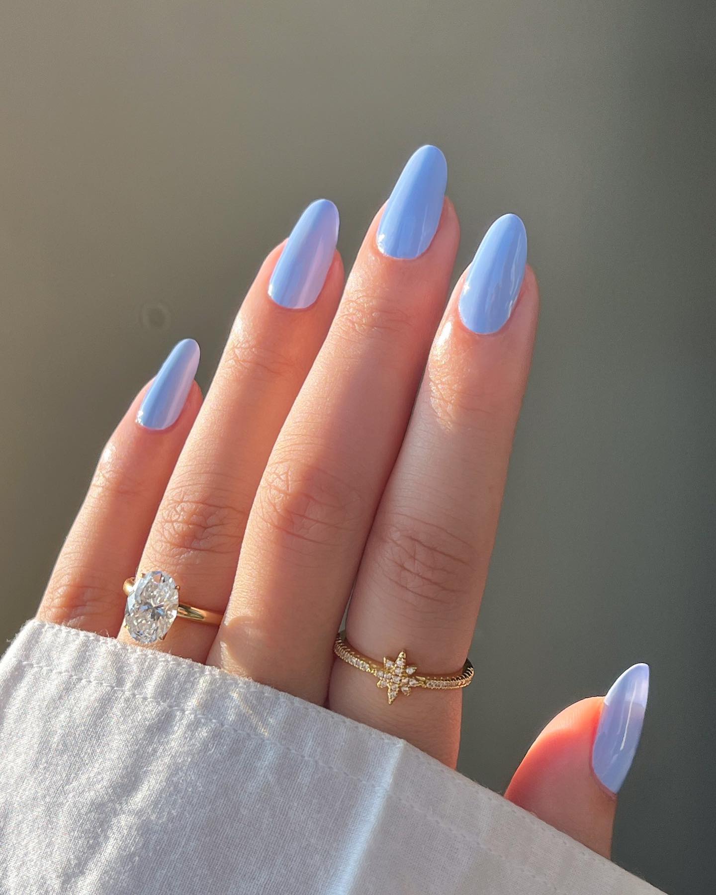 20 Latest Blue Almond Nails Ideas To Try In 2024!