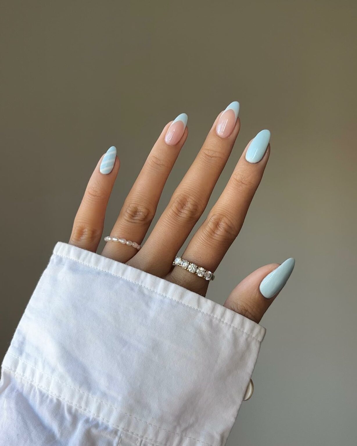 20 Latest Blue Almond Nails Ideas To Try In 2024!