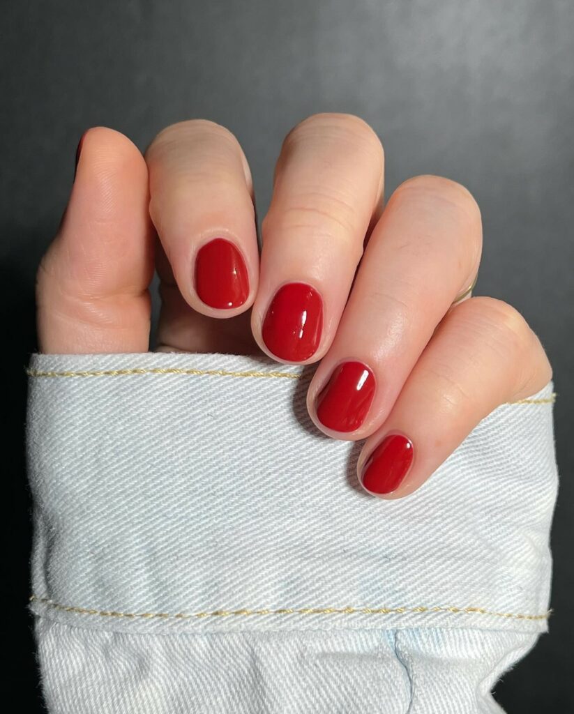 Red Velvet Short Nails