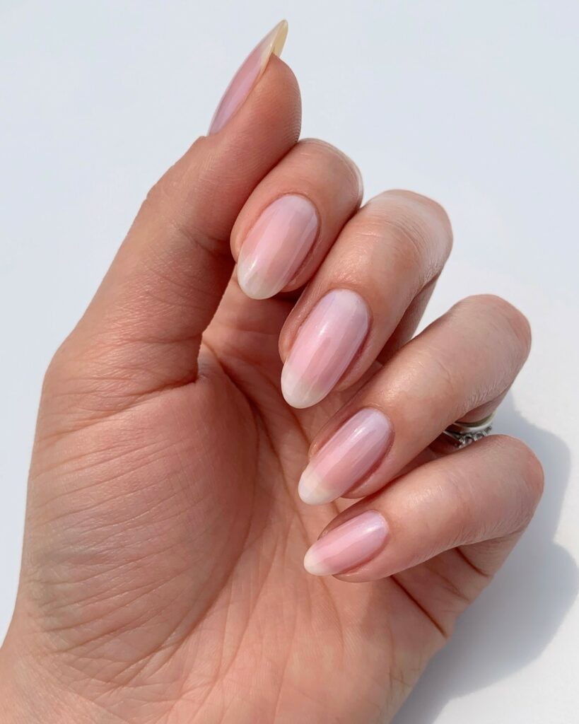 Classic Glossy Baby Pink Nails