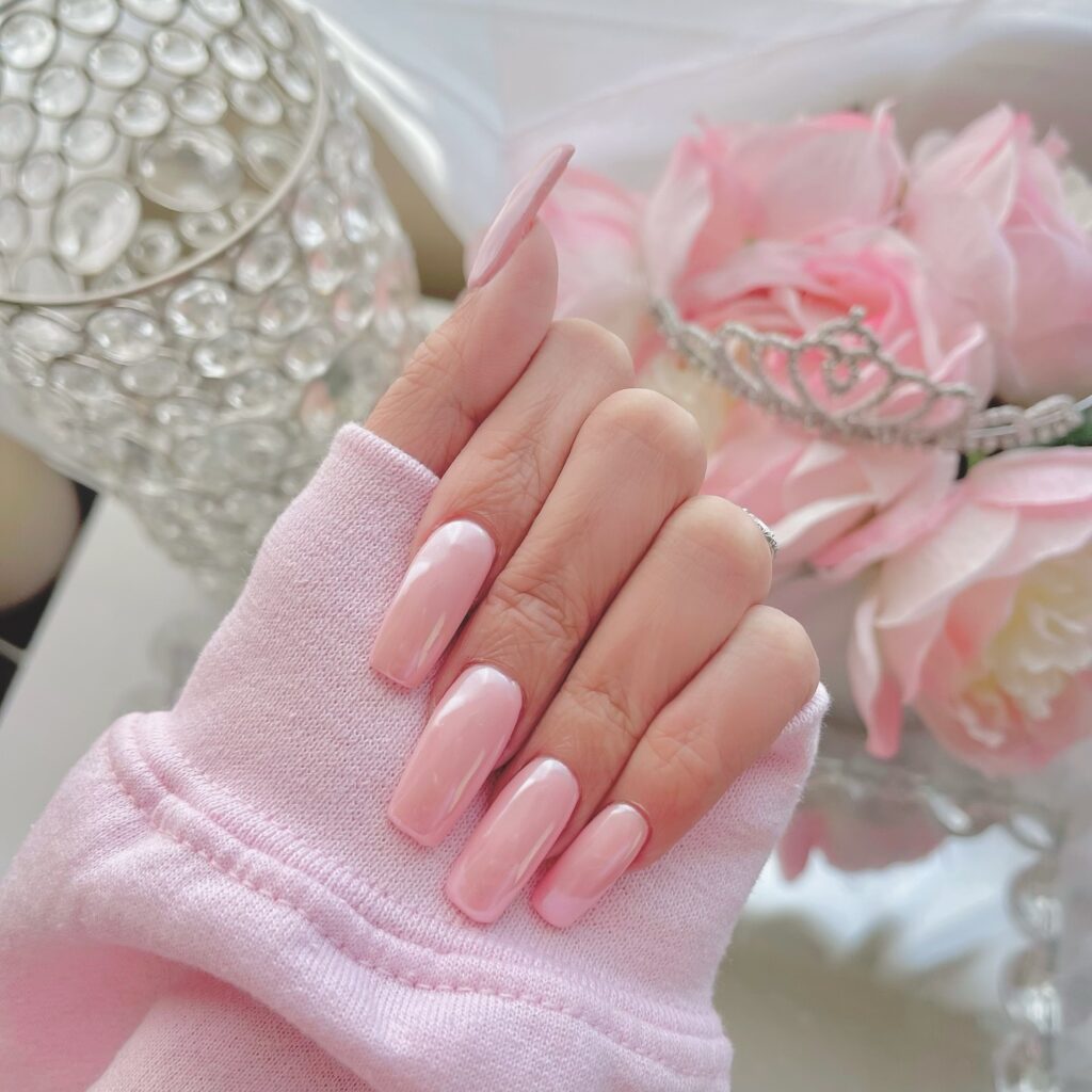 Embrace Elegance with Sheer Baby Pink Nails