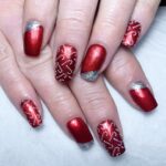 20 Latest Red And Silver Nail Ideas For 2024