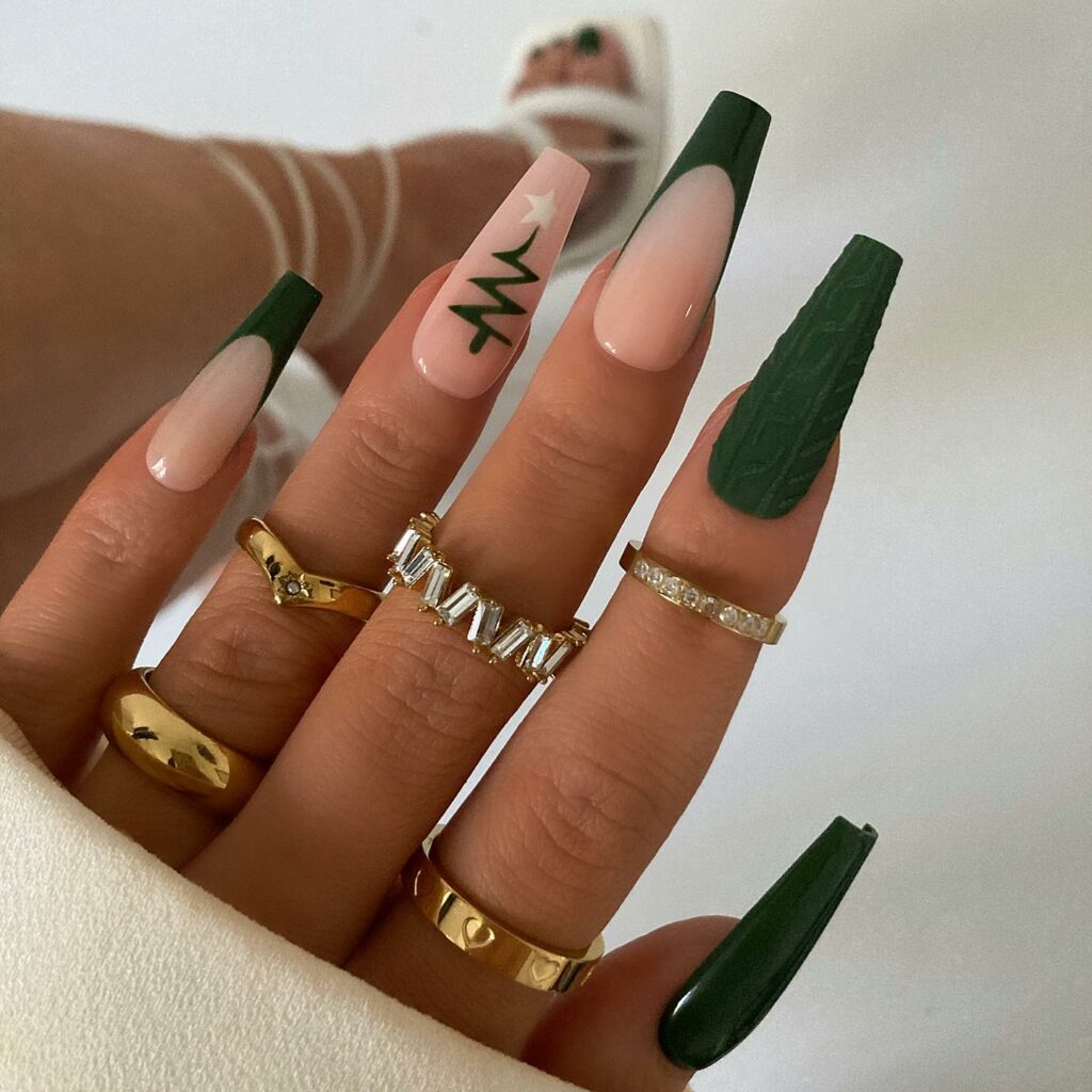 Dark green nails - Dkm nails- Bradford | Facebook