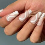 Nude And White Nail Designs