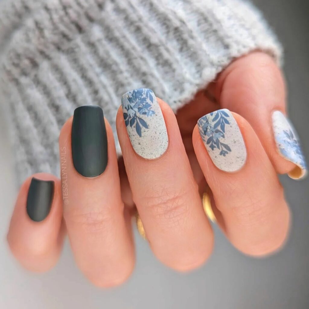 Whimsical Nature: Abstract Nail Art for the Contemporary Wild at Heart