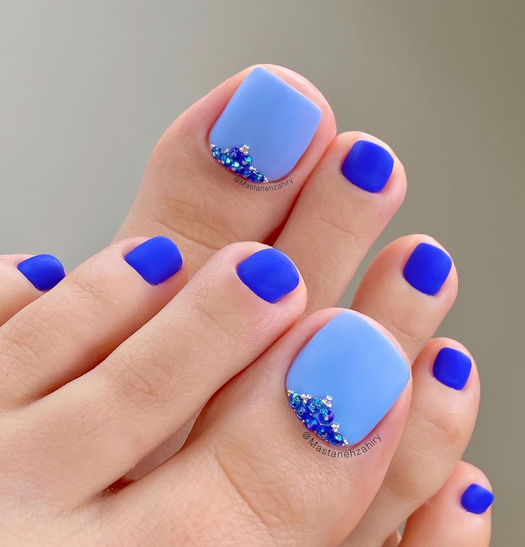 27 Latest Blue Pedicure Designs To Try In 2024!