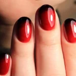 LATEST RED OMBRE NAIL IDEAS