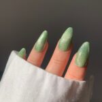 Green Velvet Nail Designs