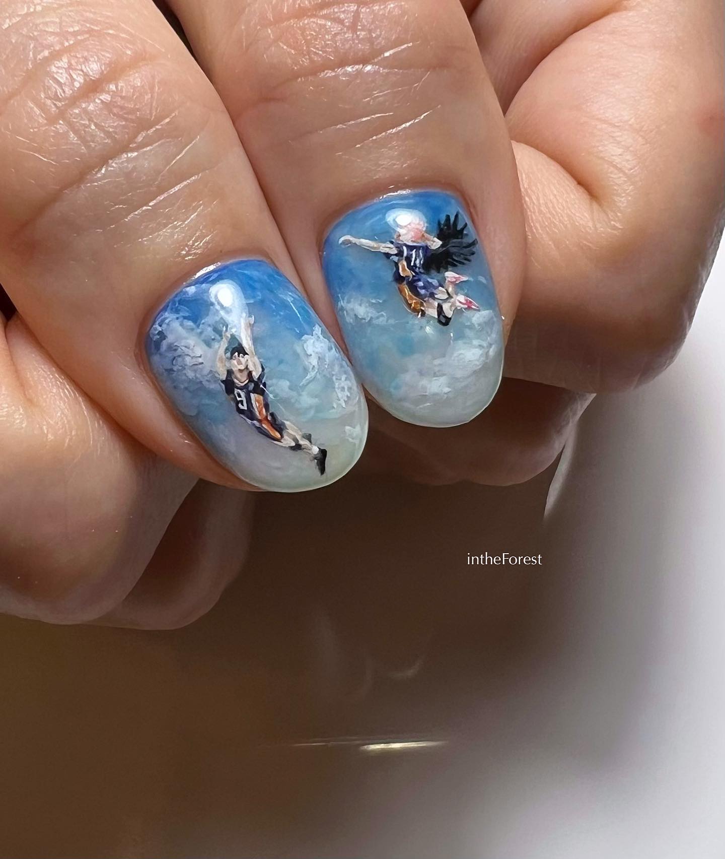 Fantasy Anime Adventure Hand-Painted Nails