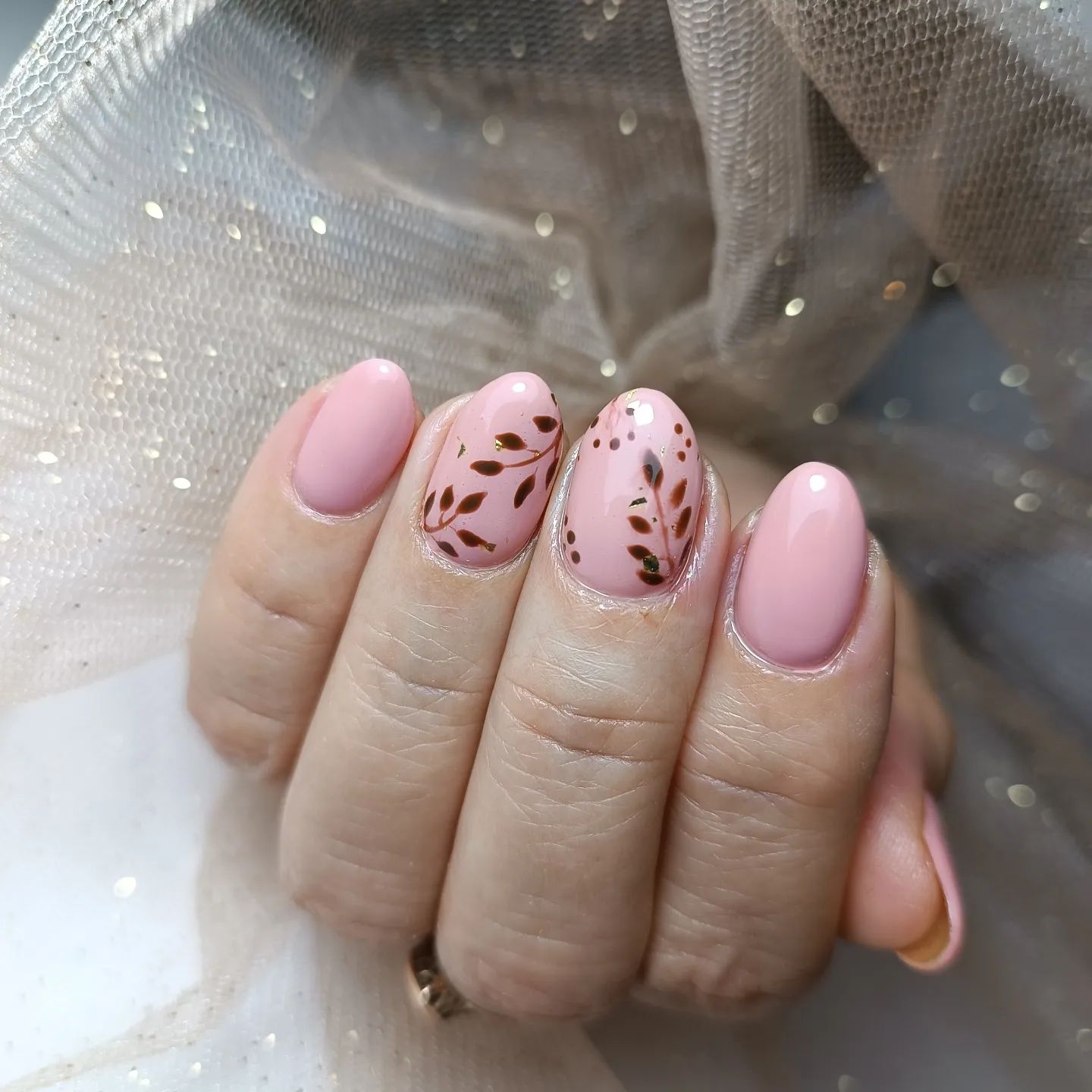 Pastel Pink Elegance with Floral Charm